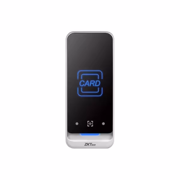 Acheter ZKTECO QR600-V ZKTECO. Lecteur de surface IP65 pour code QR et proximité Mifare. Communication RS485 et Wiegand.