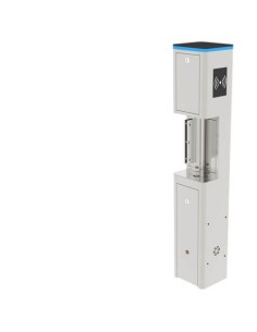 Zkteco sbt2000s-ss zkteco. Portillo bidirecional cinzento motorizado com pá em acrílico