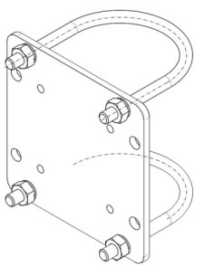 Kaufen FGD FLS-PMA-S6 FGD. Adapter für 150-mm-Masten für Flammenmelder FLS-X und FLSC-X