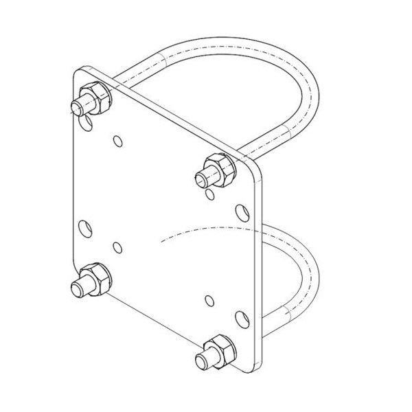 Kaufen FGD FLS-PMA-S6 FGD. Adapter für 150-mm-Masten für Flammenmelder FLS-X und FLSC-X