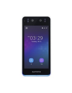 BIOSTRAÇÃO Suprema suprema 3-dB. Terminal autônomo biométrico facial com proximidade dupla (EM + MIFARE) QR (requer licença vici