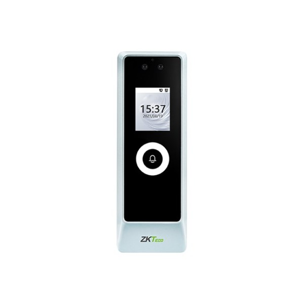 Zkteco proma-rf zkteco. Terminal anti-vandálaco autônomo com reconhecimento facial e lendo rótula verde RFID