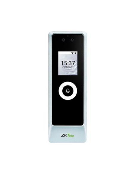 Zkteco proma-rf zkteco. Terminal anti-vandálaco autônomo com reconhecimento facial e lendo rótula verde RFID