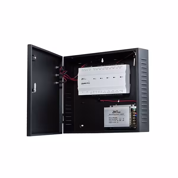 Acheter le KIT INBIO-PRO460-BOX ZKTECO ZKTECO. Contrôleur Green Label BIO 4 portes en série, inclut boîtier et alimentation