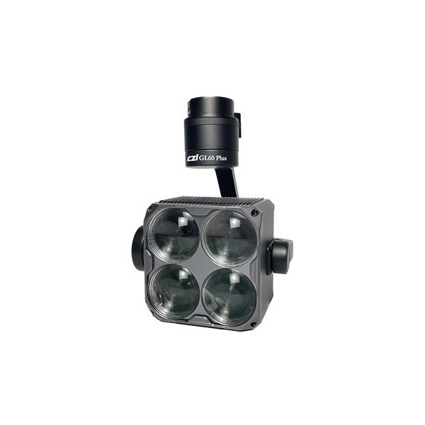 Yuneec yunzgl60peu yuneec. Focus GL60 Plus para Dron H850 (120 W / 1.3400 lúmens) de 4 grupos de 4 lentes LED variam entre 50-1