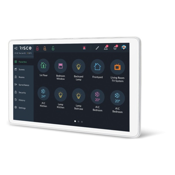 Kaufen RISCO RP432KPTZEUA RISCO. Smart-Home-Tastatur mit Touchscreen und 8"-RisControl-Video, kompatibel mit Z-