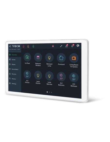 Risco rp432kptzua raco. Tela de toque Inteligente Home e 8 00 Video Compatível com dispositivos Z-Wave PLU