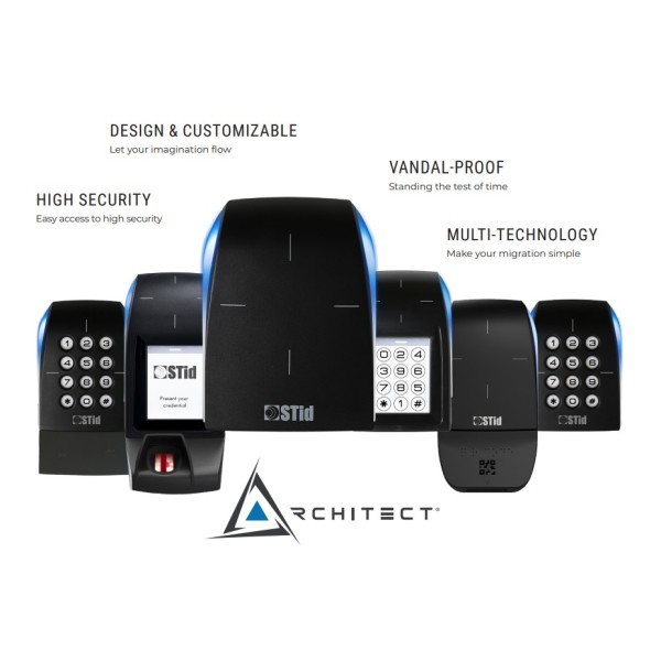 O STID LETAL_STID_PH5 oferece uma ampla gama de leitores atualizáveis e interfaces inteligíveis compatíveis com todos os c