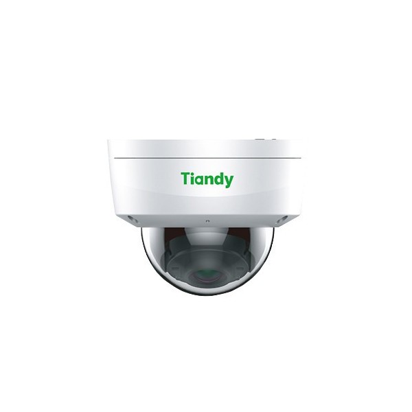 Tiandy TC-C35ks 2.8 Tiandy. Mini-Dome 5MPX Câmera Corrigida Ótica 2,8mm IR 30M Starlight WDR SD IP66 IK10 12 VDC / PoE Microfone