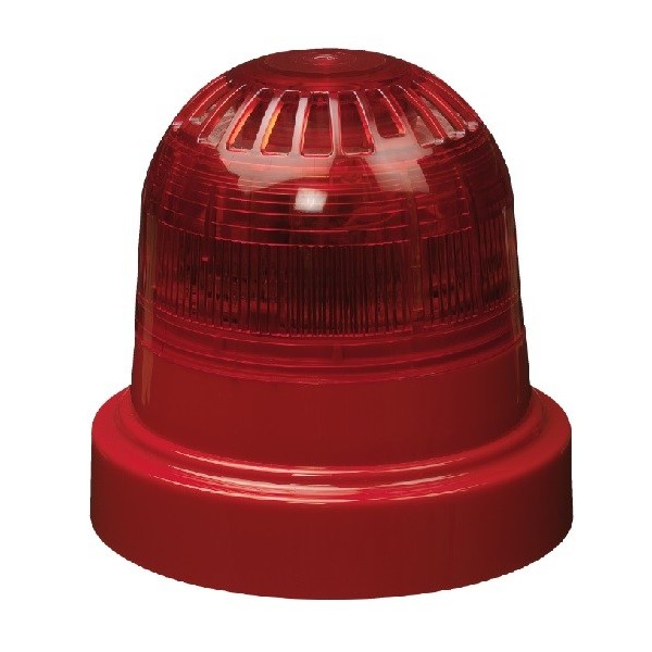 Ziton zr455v-3rr ziton. Sirene interna analógica via rádio com indicador visual (videira). Cor vermelha