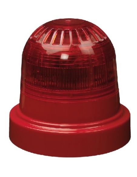 Ziton zr455v-3rr ziton. Sirene interna analógica via rádio com indicador visual (videira). Cor vermelha