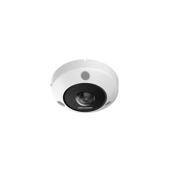 Hikvision Solutions DS-2CD63C5G1-IVS Hiksol. FISHEYE 360 ° IP 12MPX Hemispher Câmera fixa óptica 1.29mm 3 ir 15m microfone sd e