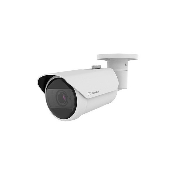 Hanwha Vision Qno-C8083r Hanwha Vision. Câmera óptica motorizada IP 5MPx da bala 3.2-10.2mm GO 30M WDR IA Classificação IP6 obje