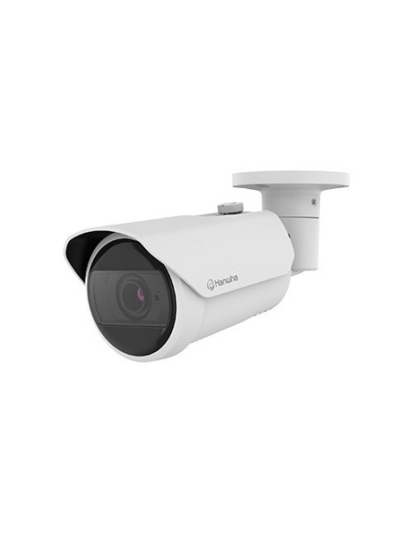 Hanwha Vision Qno-C8083r Hanwha Vision. Câmera óptica motorizada IP 5MPx da bala 3.2-10.2mm GO 30M WDR IA Classificação IP6 obje