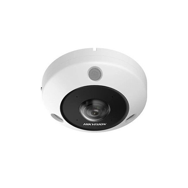 Hikvision Solutions DS-2CD6365G1-IVS Hiksol. Fisheye 360º IP 6MPX Hemysfice Câmera 360º 1.6mm 3 ir 15m com VAC EXT WDR 