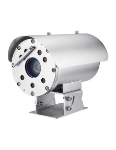 Visão de Hanwha TNO-6322er Hanwha Vision. Bala de câmera IP Antideflagant 2MPX IR 70M Ótica Motorizada 4-142mm Int I / S Microfo