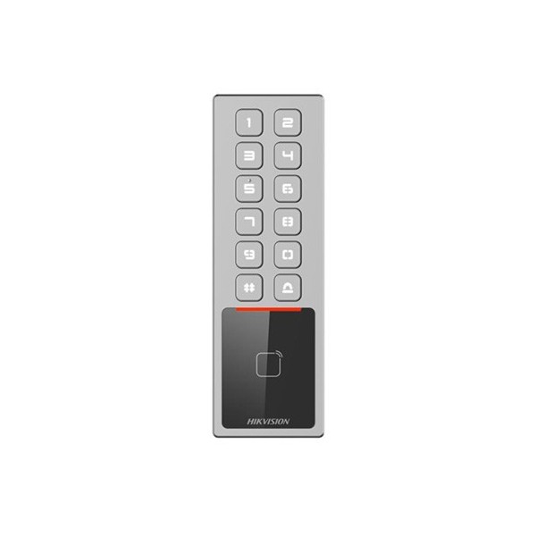 Hikvision Basic DS-K1T805MBWX Hikbasic. Anti-vândalo autônomo IP65 e IK08 Terminal ao ar livre com a leitura proximidade Mifre 