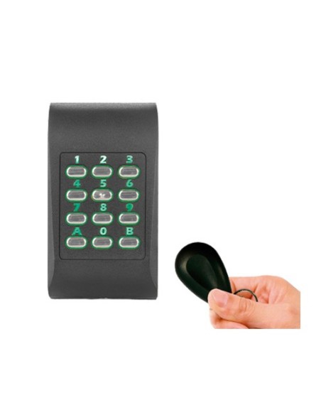 XPR MTPADPBK-RS-MF V2 XPR. Teclado ao ar livre e leitor de proximidade MF compatível com a gama WS4 mini. Habitação de ABS e cha