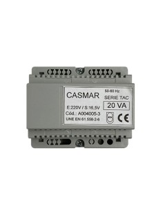 Acquistare OEM TRJ-20C CASMAR. Trasformatore 220/16V 20VA. Include scatola per guida DIN.