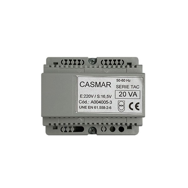 Kaufen OEM TRJ-20C CASMAR. Transformator 220/16V 20VA. Inklusive Gehäuse für DIN-Schiene