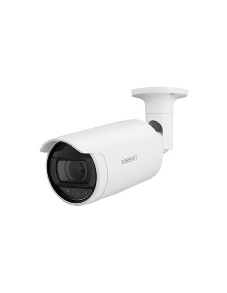 Hanwha Visão Anno-L7082R Hanwha Vision. Câmera de 4mpx de 4mpx de Bala iptica 4MPx 3.3-10.3mm Vá 30m WDR IP66 PoE.