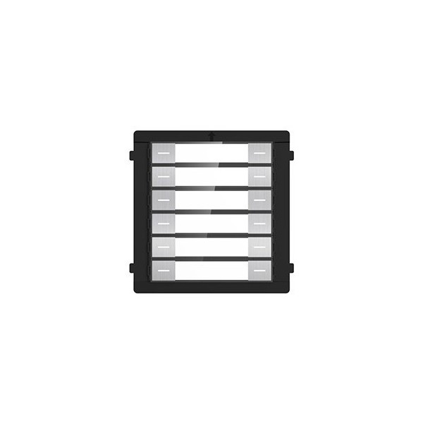 Hikvision Basic DS-KD-K12-S Hikbasic. 12 módulo de 12 botões de aço inoxidável para Hikvision IP6 Drawable Video Retrato