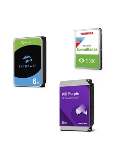 OEM HDD-CCTV-6TB Casmar. HDD 35 "6TB SATA para CCTV. Modelos: Westerndigital / Seagate / Toshiba. Preços sujeitos a ajustes por 
