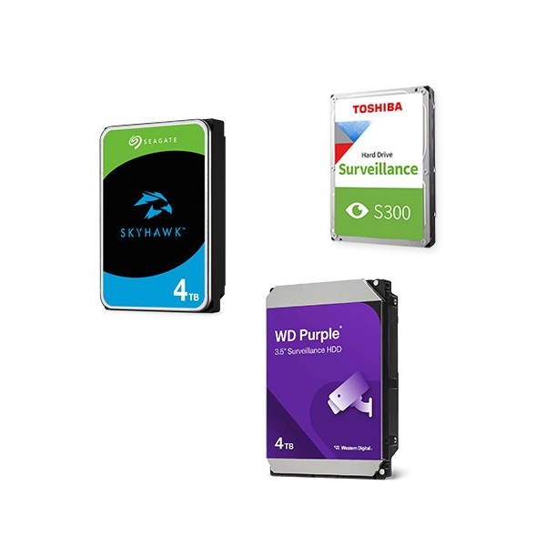 OEM HDD-CCTV-4TB Casmar. HDD 35 "4TB SATA para CCTV. Modelos: Westerndigital / Seagate / Toshiba. Preços sujeitos a ajustes por 