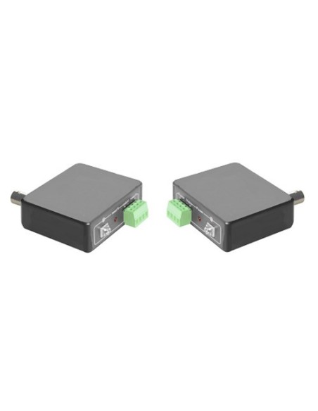 OEM CSM-BALUN-ACT-HD-KIT CASMAR. Kit de transmissor e emissor de sinal analógico HD (TVI / CVI / AHD) até 400m por par trançado.