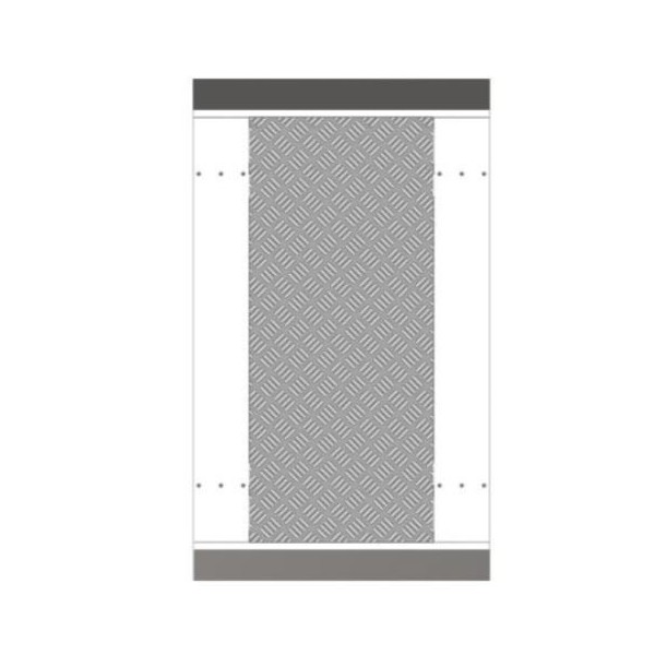 Hikvision Basic DS-K3B601-Base650-S Hikbasic. Base de instalação com largura de etapa de 650 mm para K3B501SX e K3B601
