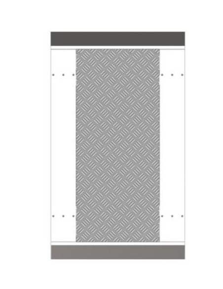 Hikvision Basic DS-K3B601-Base650-S Hikbasic. Base de instalação com largura de etapa de 650 mm para K3B501SX e K3B601
