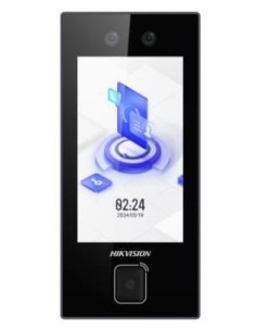Hikvision Basic DS-K1T344MBWX-QRE1 Hikbasic. Terminal biométrico biométrico facial Mifare Bluetooth e QR para controle de acesso