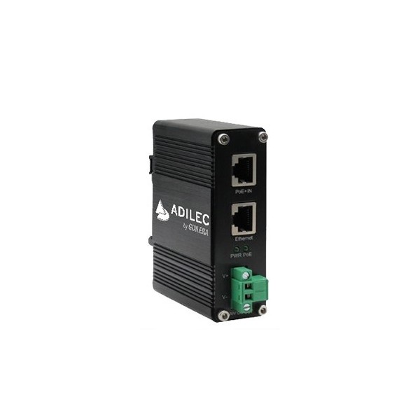 Acheter ADILEC EIGHB0002C5 ADILEC. Injecteur industriel Hi-PoE 60 W sur rail DIN avec alimentation directe en 230 Vac (source 48
