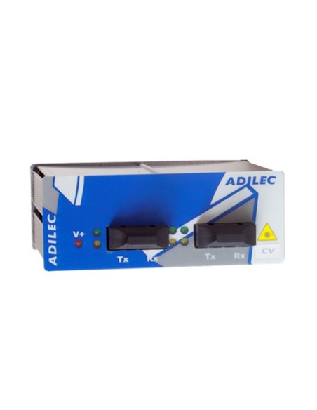 Adilec nrvi12n16 adilec. Receptor de vídeo analógico por multimodo fibra óptica (mm) por 2 fibras a 1310nm. Formato autônomo. 