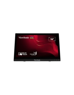 Qualica QRDTD1630-3 qualica. Monitore 16 '' 720P Multi-Tacte LED Tipo NT. Contraste 500: 1 Entrada VGA HDMI Áudio no USB 2.0 Alt