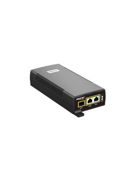 Hanwha Vision SpO-6011 Hanwha Vision. 60W 1.1A Injector Hi-PoE para cúpulas IP PTZ. 2x RJ45 GB + 1x SFP GB. Ideal para xnp-6400