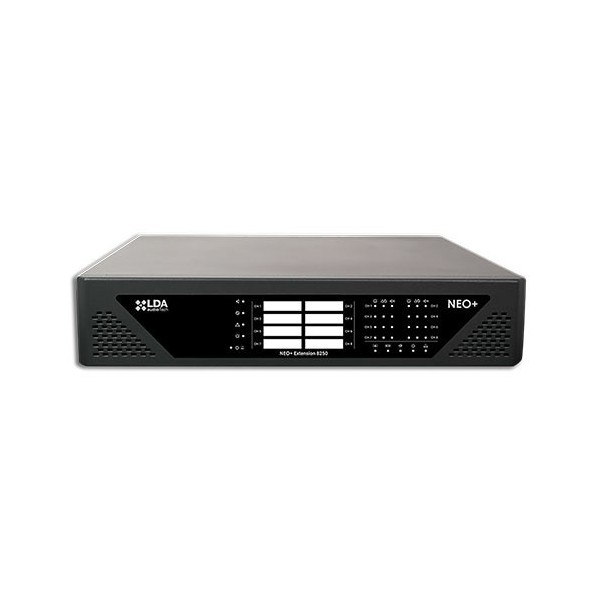 Lda Neo 8250E + LDA. Extensão de controle e amplificação para sistemas Neo + de 8 x 250W.
