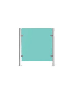 Acheter QUALICA 6002G QUALICA. Garde-corps en plexiglas et acier inoxydable 304, hauteur 1000 mm, largeur 1600 mm, diamètre 51 m