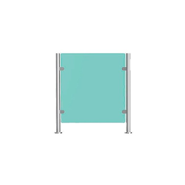 Kaufen QUALICA 6002G QUALICA. Geländer aus Plexiglas und Edelstahl 304, Höhe 1000 mm, Breite 1600 mm, Durchmesser 51 mm, Design
