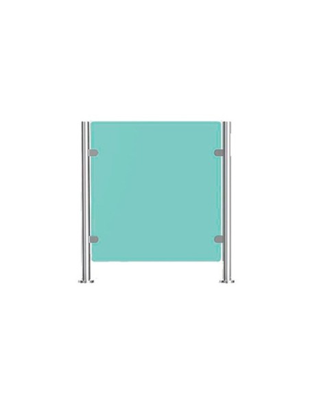 Kaufen QUALICA 6002G QUALICA. Geländer aus Plexiglas und Edelstahl 304, Höhe 1000 mm, Breite 1600 mm, Durchmesser 51 mm, Design