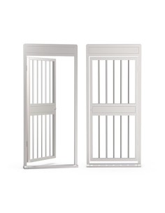 Qualica 6004A-316 qualica. Porta de segurança manual unidirecional com bloco mecânico. Fabricado em aço inoxidável 316 pas