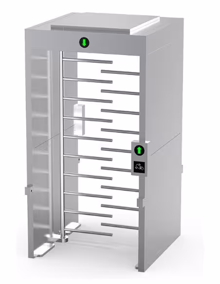 Acquista QUALICA SUN-401-WS-316 QUALICA. Tornello bidirezionale a tutta altezza a singola corsia in acciaio 316, larghezza 64 cm