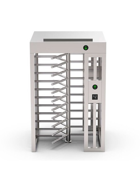 Kaufen QUALICA SUN-401FS QUALICA. Bidirektionales, vollhohes Einspur-Drehkreuz aus Edelstahl 304, Breite 64 cm, inklusive Vordac