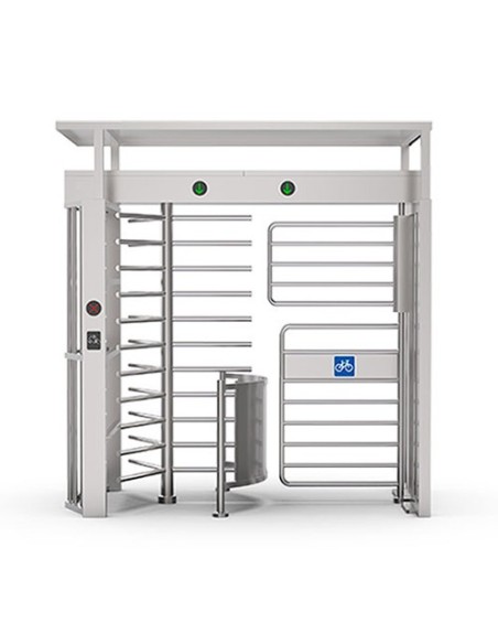 Kaufen QUALICA SUN-409-FS QUALICA. Vollhöhen-Drehkreuz mit zwei Durchgängen aus Edelstahl 304, Durchgangsbreite 67 und 90 cm pro