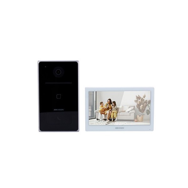 Kaufen HIKVISION BASIC DS-KIS608-P HIKBASIC. IP-Video-Türsprechanlagen-Kit mit 1 Ruftaste. Enthält: 1x DS-KV6133-WME1 DS-KH6350