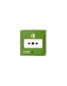 Ziton Kit NC-MC-G ZITON. Botão de alarme manual para sistemas convencionais. Cor verde.