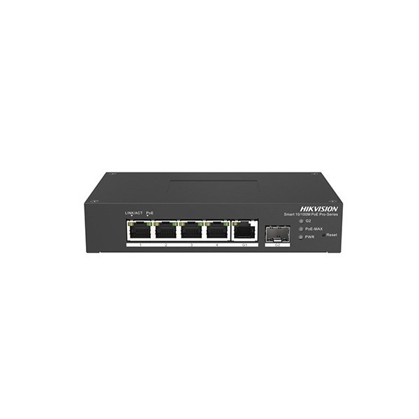 Hikvision Basic DS-3T1306P-SI-HS Hikbasic. Mudar 4 RJ 4/100 Mbps 1 x 1 Gigabit RJ45 1 x 1 fibra óptica.