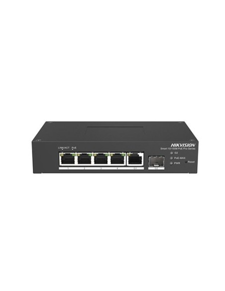 Hikvision Basic DS-3T1306P-SI-HS Hikbasic. Mudar 4 RJ 4/100 Mbps 1 x 1 Gigabit RJ45 1 x 1 fibra óptica.