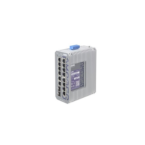 AMG AMG350-14GAT-2S-P300 AMG. Interruptor industrial industrial 21x GB PoE + (max 300W) 2x GB DIN / parede -40+ pista