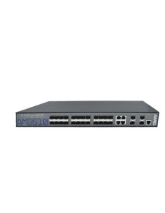AMG AMG510-4G-24S-4XS AMG. Interruptor Industrial 4x GB RJ45 24x GB SPF 4x 100m / 1/25 / 10G SFP Rack 19 "1U 230VAC (12-48VDC Ba